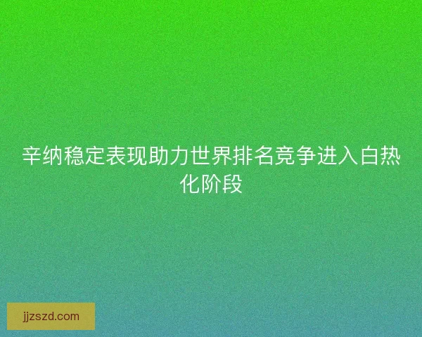 辛纳稳定表现助力世界排名竞争进入白热化阶段